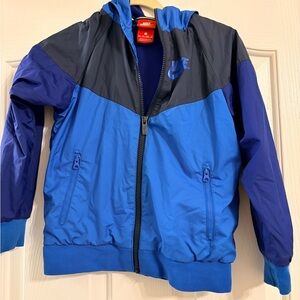Nike Kids Two-Tone Blue windbreaker